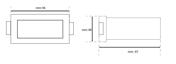 ولت متر ساده دیجیتال (96*48) میکرومکس مدل MMX-V4896