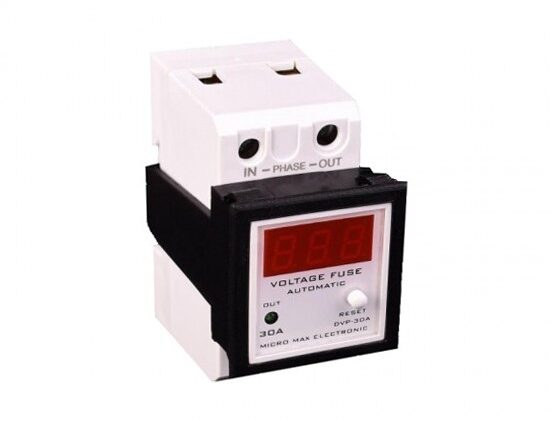 محافظ ولتاژ دیجیتال 30 آمپری (پا کنتوری) میکرومکس مدل F-DVP (محافظ کنتوری)