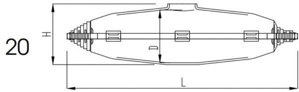 مفصل رزینی برنا الکترونیک مدل BM16