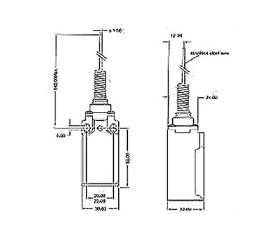 لیمیت سوئیچ(میکرو سوئیچ) پلاستیکی باریک 161 پارس فانال  مدل PFB-161