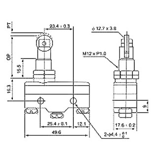 میکروسوئیچ فشاری 1308 پارس فانال  مدل PFMS-1308