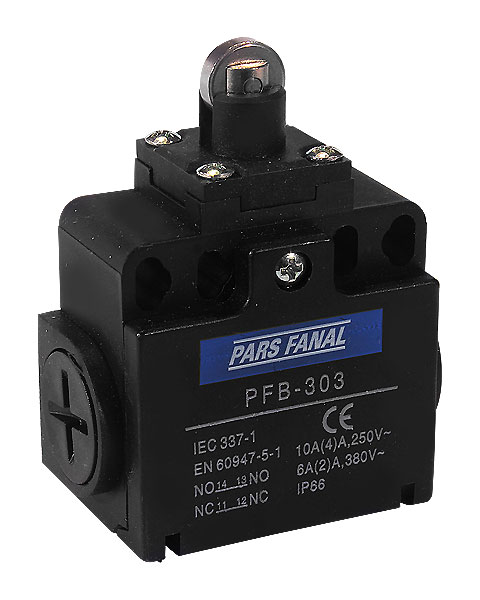 لیمیت سوئیچ(میکرو سوئیچ) پلاستیکی پهن 303 پارس فانال مدل  PFB-303